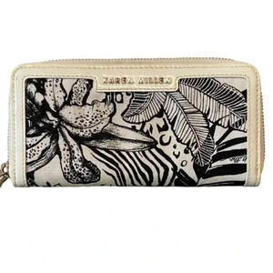 Karen Millen Womens Full Zip Around Wristlet Wallet